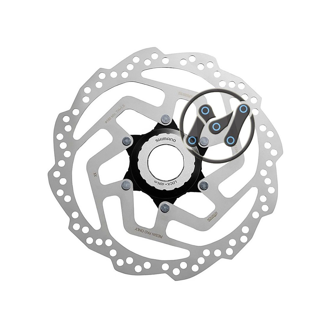 DISCO ROTOR CENTER LOCK RT 10 180mm