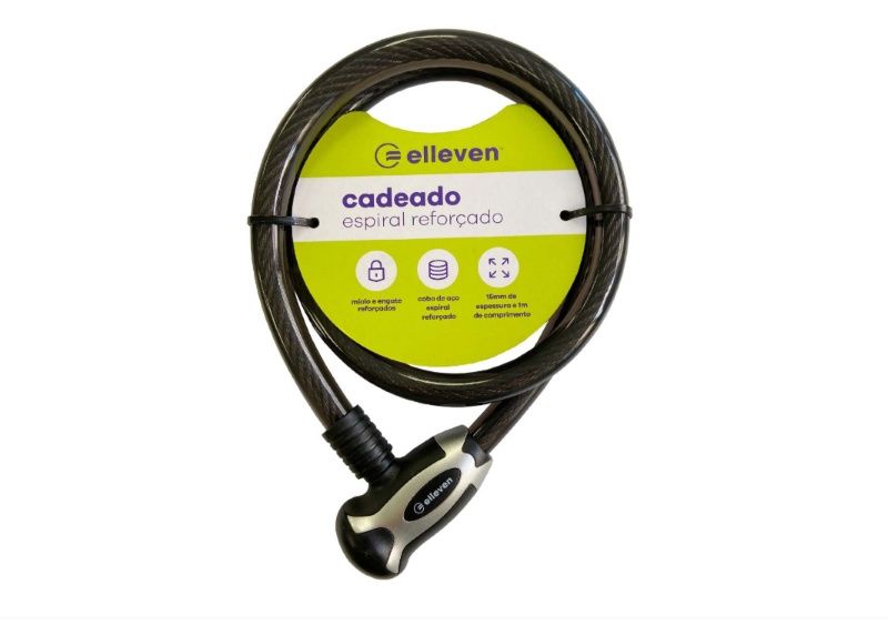 CADEADO ESPIRAL 15mmX80mm