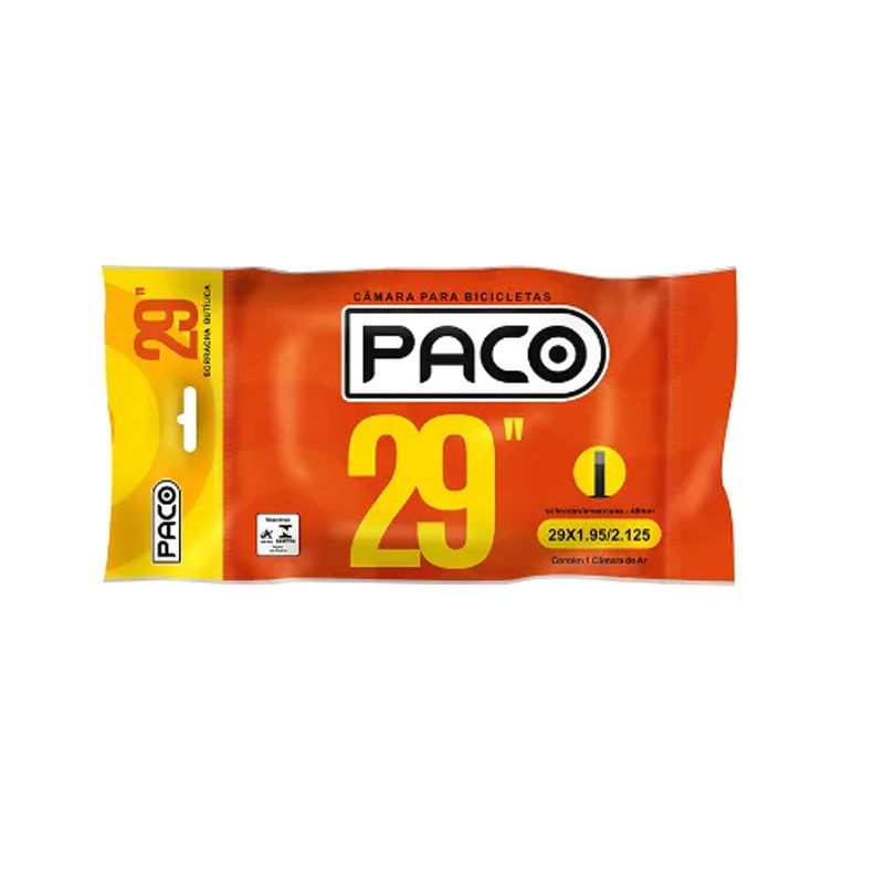 CAMARA DE AR PACO 29 VALVULA AMERICANA 48mm